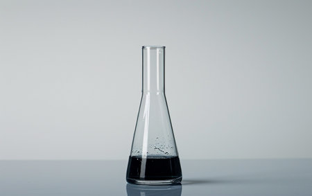 Graduated Cylinder On White Background.の素材