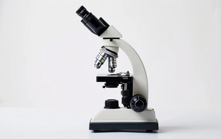 Microscope Technology On White Background.の素材