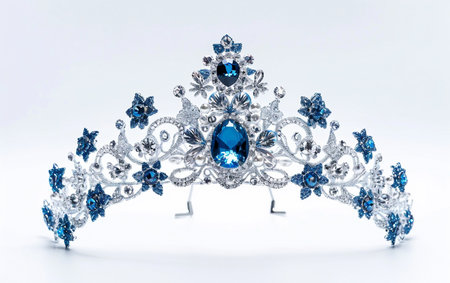 Queen Crown On White Background.の素材
