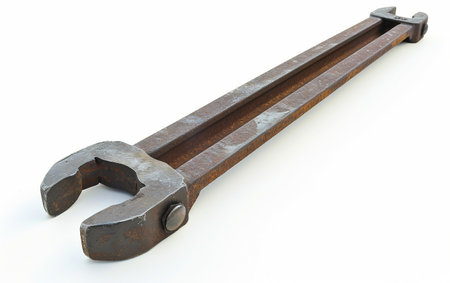 Track Wrench On White Background.の素材