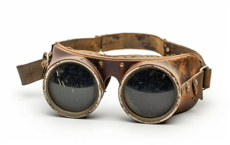 Goggles On White Background.の素材