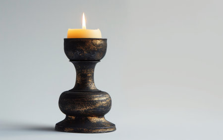 Opulence Candle Holder On White Background..の素材