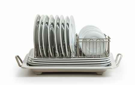 Dish Drainer On White Background..の素材