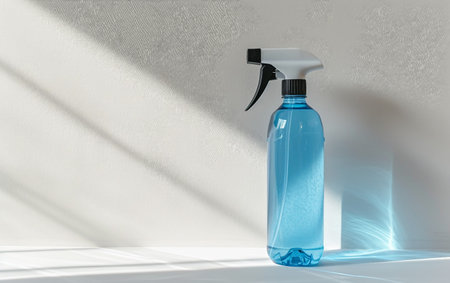 Modern Disinfectant Spray On White Background..の素材