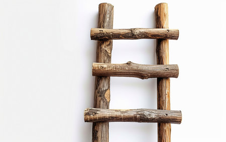 Decorative Ladder On White Background..の素材