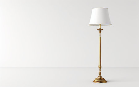 Floor Lamp On White Background..の素材
