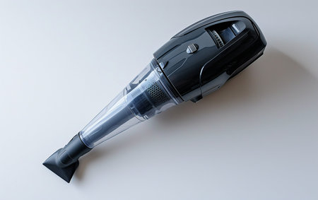 Stylish Handheld Vacuum On White Background..の素材