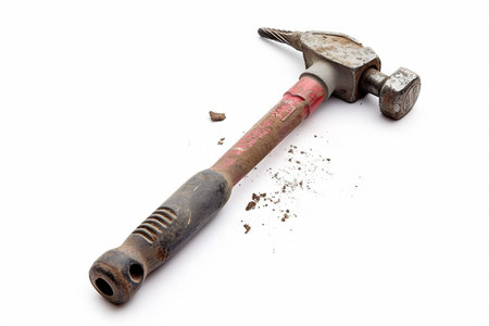 Jack hammer On White Background..の素材