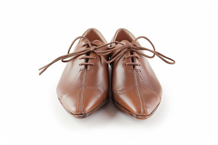 Jazz Shoe Performance On White Background..の素材