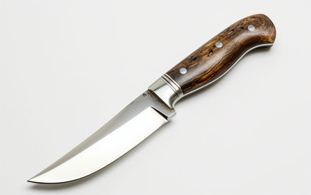 Knife for a Stylish Kitchen On White Background..の素材