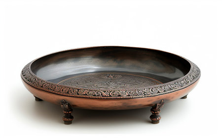 Ottoman Tray On White Background..の素材