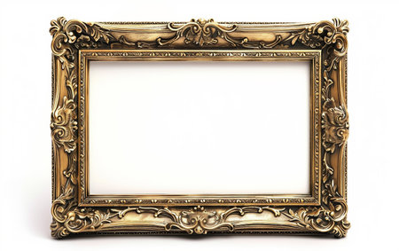 Modern Picture Frame On White Background..の素材