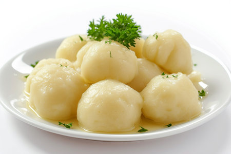 Dumplings On White Background..の素材