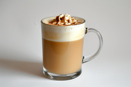 Potato Latte On White Background..の素材