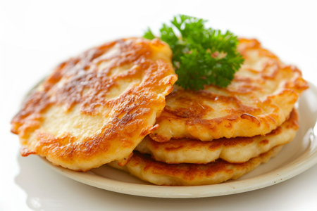 Pan cakes On White Background..の素材