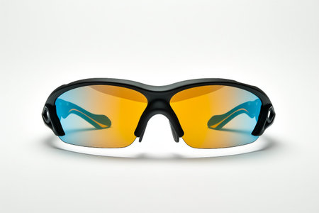 Running Sun glasses On White Background..の素材