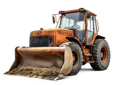 Soil Compactor On White Background..の素材
