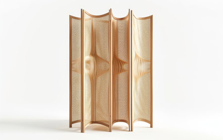 Room Divider On White Background..の素材