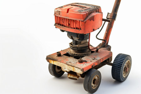 Chronicles of Tamping Rammer On White Background..の素材