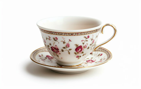 Tea cup On White Background..の素材