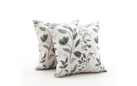 Throw Pillow On White Background..の素材