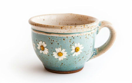 Modern Teacup On White Background..の素材
