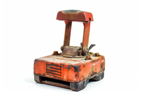 Tamping Rammer On White Background..の素材