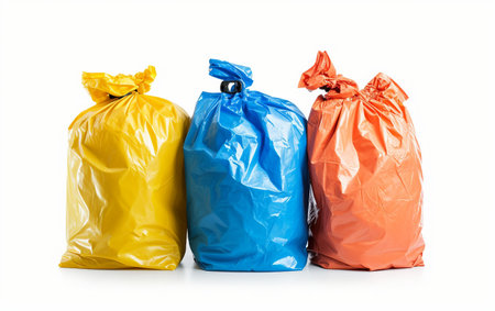 Trash Liner On White Background..の素材