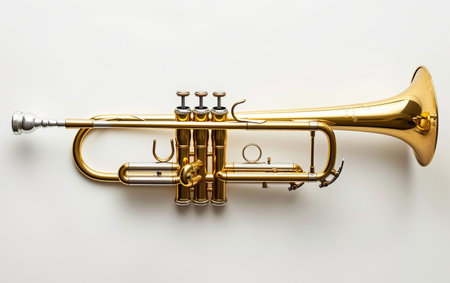 Trombone Harmony On White Background..の素材