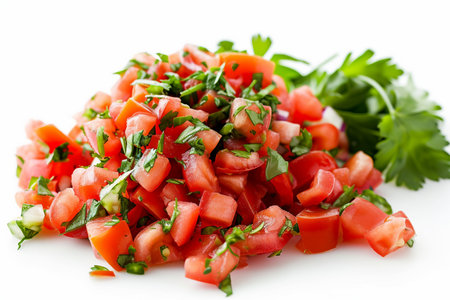 omato Salsa On White Background..の素材