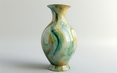 Vase Elegance On White Background..の素材