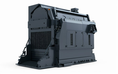 Trash Compactor for Efficient Waste On White Background..の素材