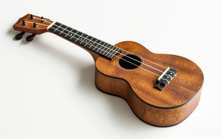 Ukulele Harmony On White Background..の素材