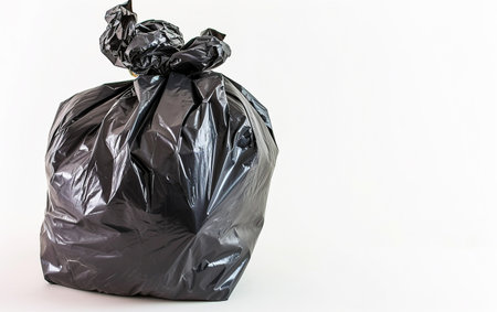 Trash Bag On White Background..の素材