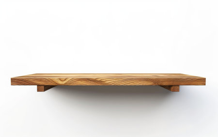 Shelf Elegance On White Background..の素材