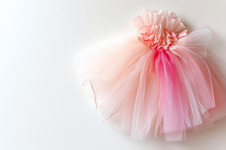 Tutu in Motion On White Background..の素材