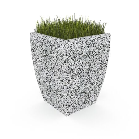 3D flower pot renderの写真素材