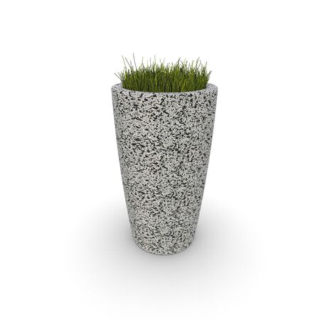 3D flower pot renderの写真素材