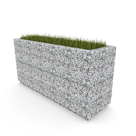 3D flower pot renderの写真素材