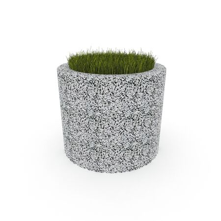 3D flower pot renderの写真素材
