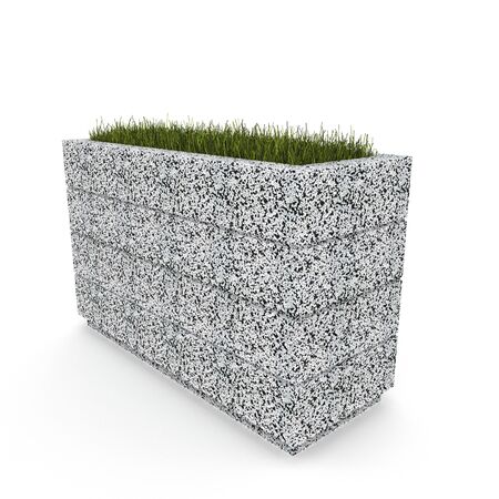 3D flower pot renderの写真素材