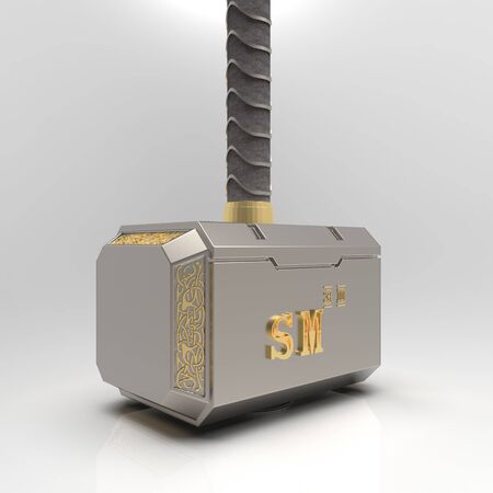 3D model Mjollnir the hammerの写真素材
