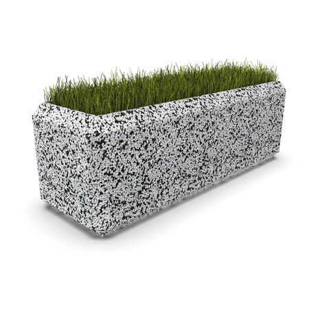 Floral vase of marble crumb Baleno 3d renderの写真素材