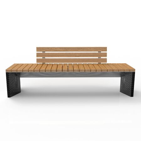 3d model park bench Polywoodの写真素材
