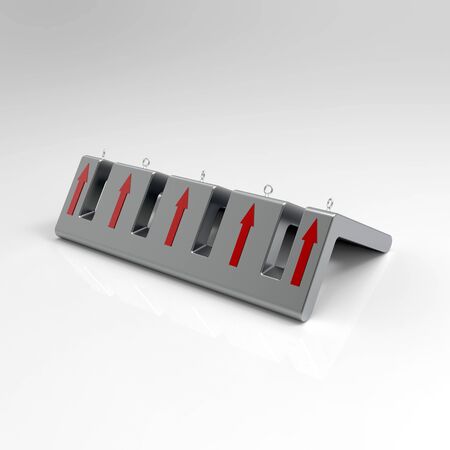 3d image of a Bicycle Parking lotの写真素材