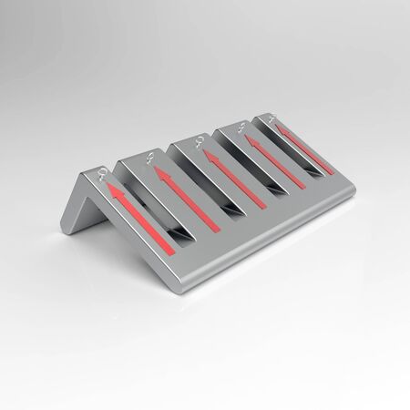 3d image of a Bicycle Parking lotの写真素材