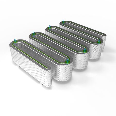 3d image of Bicycle Parking Coilの写真素材