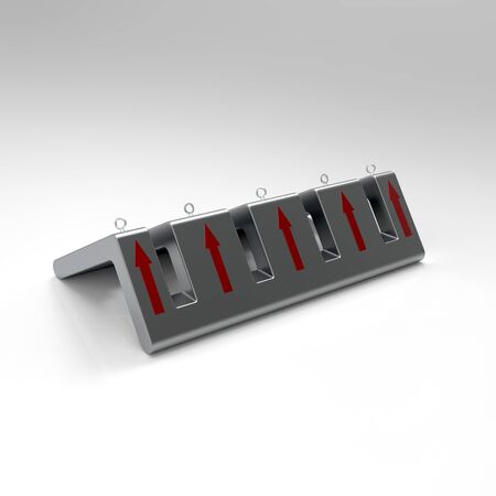 3d image of a Bicycle Parking lotの写真素材