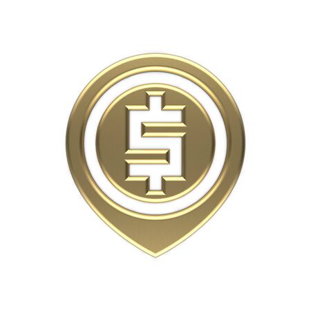 3d image of money iconの写真素材