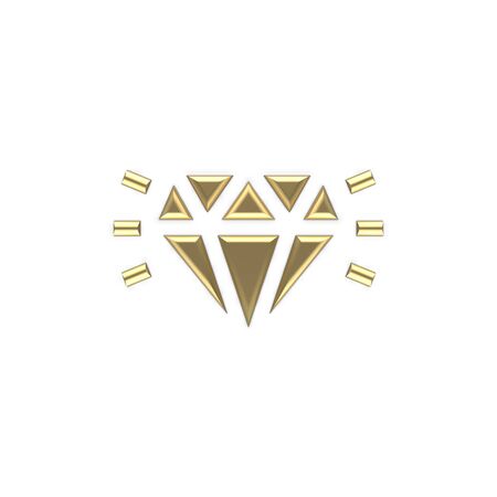 3d image of the money icon gold 25の写真素材